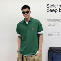 Xu Tailang Cartoon Tiger Polo Shirt Short Sleeve Mans Summer Tide Card Harbor Wind Casual Blouse Half Sleeve Turnover t-shirt