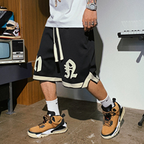 Xu Tailang American Hip Hop Shorts Male Summer and American Street Hiphop Fried Street 50% Pants Loose in Rope Pants