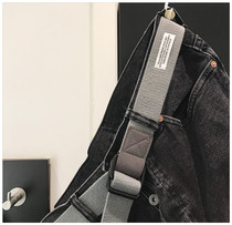 Xu Tailang casual canvas belt Young Mens tooling trend double ring buckle belt fashion versatile extended belt