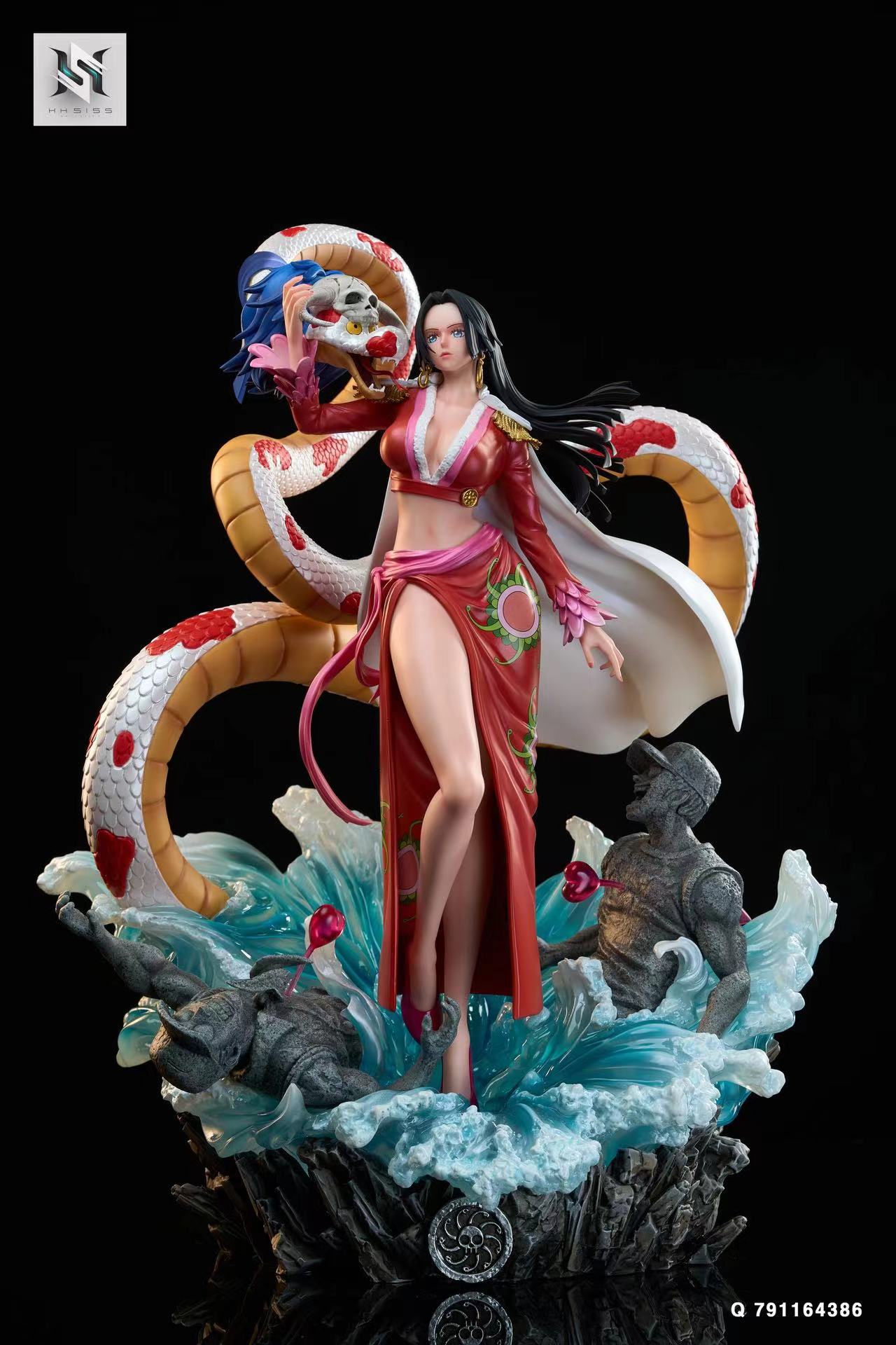 BOA HANCOCK ポリストーンスタチュー V4スケール 046/1000 PD Studio One Piece Boa Hancock Resin Statue 1/6 H48cm Snake Stand
