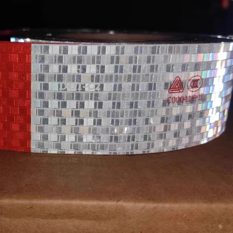 Aili Reflective Stickers Imported from the United States Car Body Film C 000416 Truck Reflective Strips Red and White Reflective Film Annual Inspection