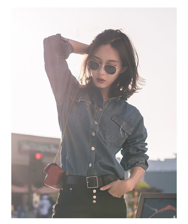 Mặt nhỏ hộp đa giác kính râm nữ thủy triều retro phong cách Harajuku in lưới đỏ cận thị UV bảo vệ kính râm kính hóa trang tiệc halloween