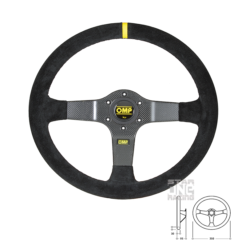 OMP 350 CARBON D Racing Steering Wheel