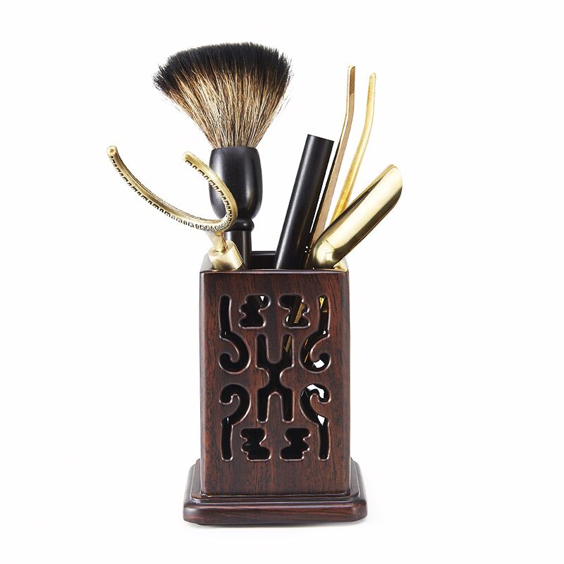 Han and tang dynasties tea six gentleman 's tea set tea service parts household kung fu tea match zero solid wood tea spoon ChaGa tea canister