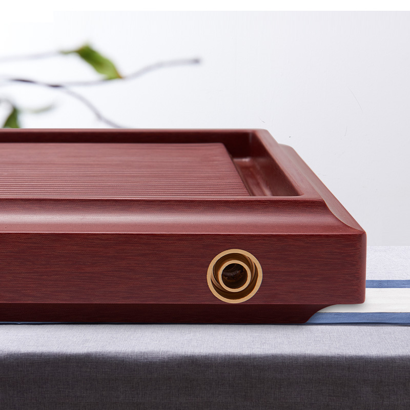 Han and tang dynasties bakelite tea tray tea set household simple single rectangular drainage type electric bakelite tea tray