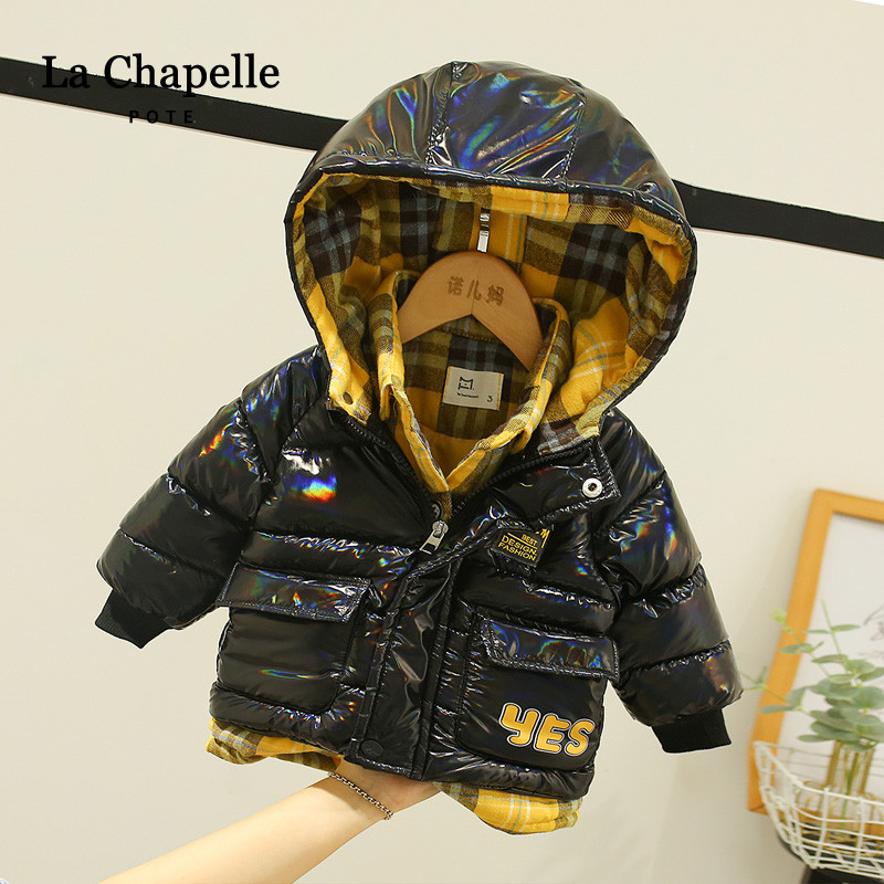 La Chabel clearance sale boys thickened cotton coat Little girl down cotton clothes Baby winter coat