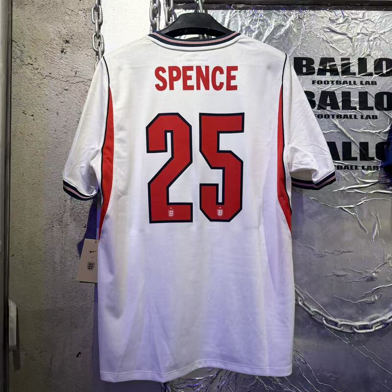[New] 2026 World Cup England Home Short-Sleeved Fan Version Jersey Football Uniform Ib5290-100