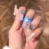 Nail Art Rhinestone Đồ trang sức có hình dạng đặc biệt Rhinestone Nail Art Kit Moonlight Crystal Color Pointed Bottom Rhinestone Pearl Gold Shell - Vòng đeo tay Clasp