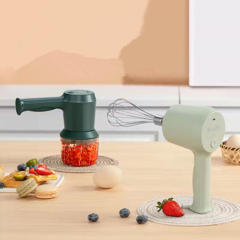 Wireless Egg Beater 5-speed Electric Household Small Handheld Charging Complementary Food Garlic Minced Meat Cream Whisk Stir
