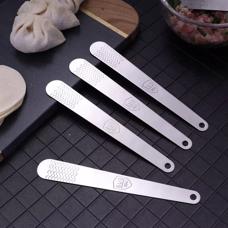 Beef bone stuffing spoon with the same style dumpling stuffing spoon stuffing pick bun stuffing shovel high-grade sanding stainless steel kitchen gadgets