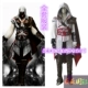 Assassin Creed 3 Quần áo COSPLAY Sát thủ tùy chỉnh nạp 2 thế hệ quần áo nam Ezio đốm đen và trắng
