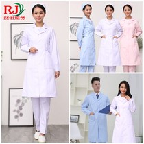 Doctors suit White coat Male nurses suit Winter long sleeve Female pharmacy beauty care clothing Laboratory overalls