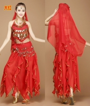 Special price belly dance suit Summer India Dance Out of service Belly Dance Dress Dress New Performance Practice Suit