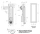 Shengjiu Cabinet Lock Door Lock MS738-2A Trolley Lock Matt connecting rod lock Chassis lock Distribution cabinet lock Tension lock