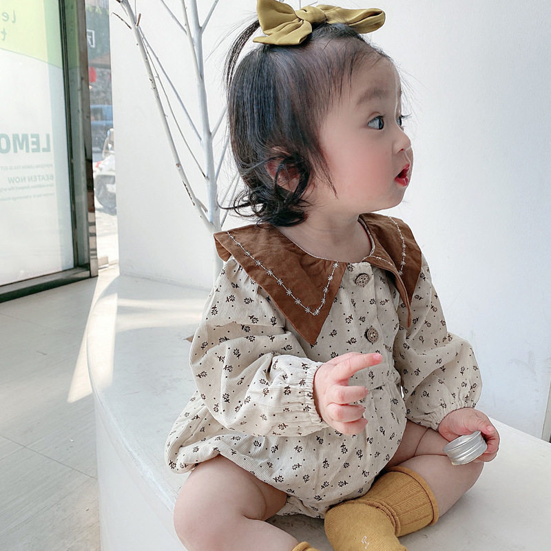ins net red baby clothes girl baby autumn dress one-piece bag fart super western style Korean version suit princess spring and autumn