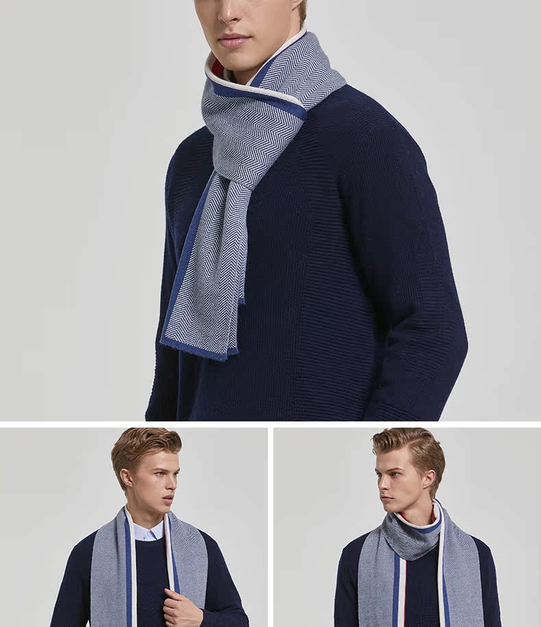 Foulard pour homme en Laine - Ref 3160296 Image 12