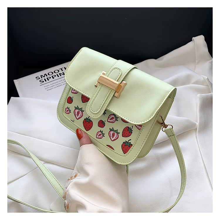 Women's Small Pu Leather Fruit Strawberry Cute Streetwear Square Magnetic Buckle Shoulder Bag display picture 66