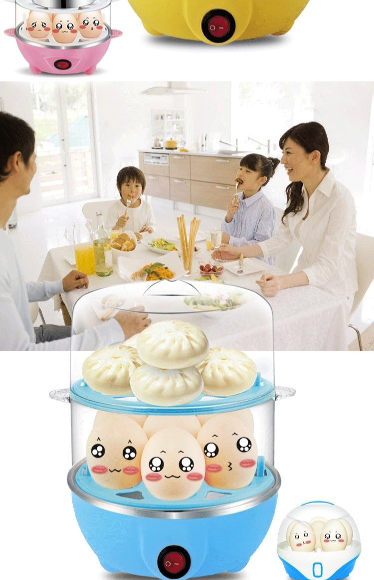 Nồi trứng một lớp tự động tắt nguồn hấp trứng hai lớp chống khô nồi cơm ba lớp hấp ngô - Nồi trứng nồi lẩu mini xiaomi