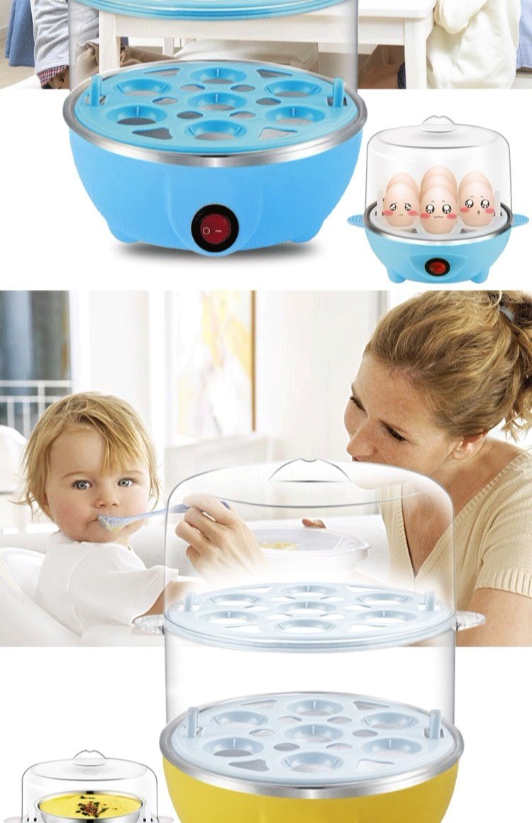 nồi hấp 2 tầng bằng điện Nồi trứng một lớp tự động tắt nguồn hấp trứng hai lớp chống khô nồi cơm ba lớp hấp ngô - Nồi trứng ca nấu mì siêu tốc hàn quốc magic