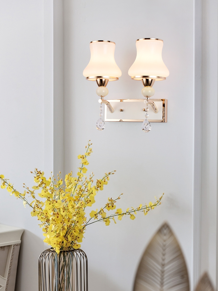 Win Ralph midot Lauren Polo Modern bed head wall lamp Simple bedroom lamp Creative personality LED living room lamp Stair aisle lighting