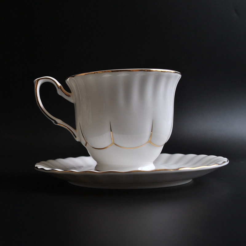  後現代輕奢新中式宮廷風陶瓷金邊咖啡杯擺設家居樣板間客廳裝飾品 咖啡杯一组Product Thumbnail