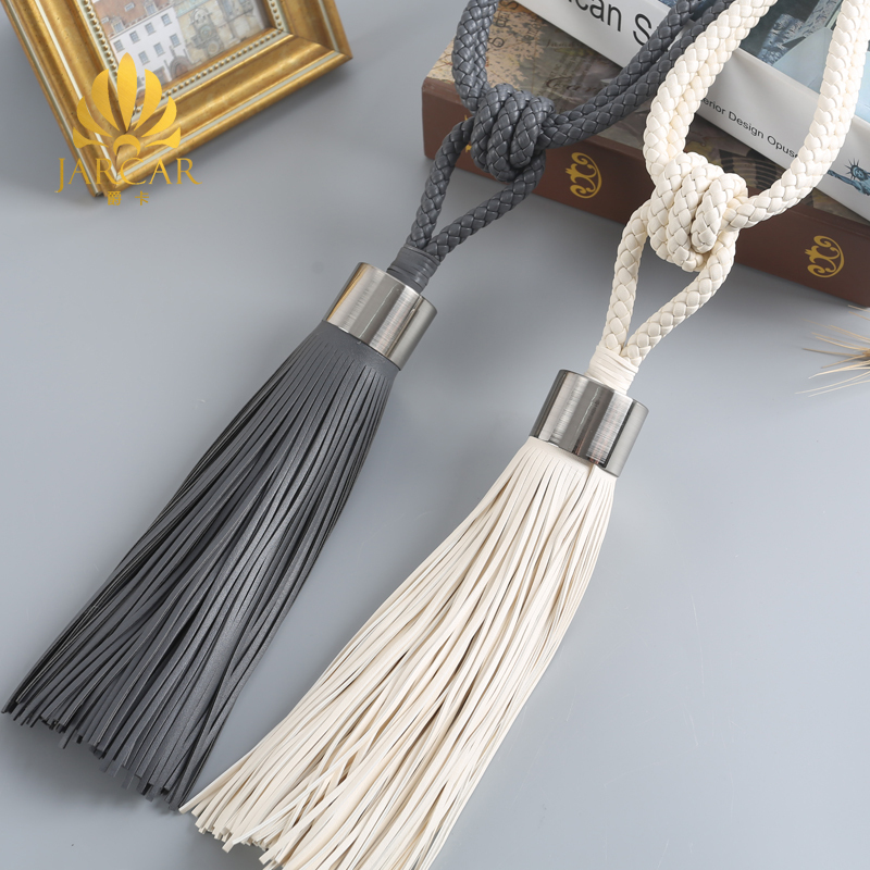 New Product Accessible Luxury Curtain Buckle Double-Layer Leather Small Hanging Ball Strap Hand-Woven Bay Window Tassel Hanging Tassel Tie Rope Hot Sale New Product Accessible Luxury Curtain Buckle Double-Layer Leather Small Hanging Ball Strap Hand-Woven Bay Window Tassel Hanging Tassel Tie Rope Hot Sale