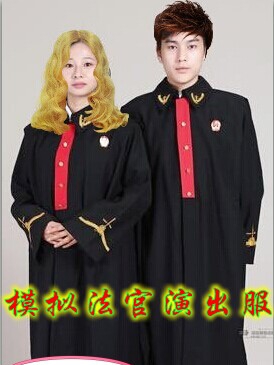 British Judge Costume Wig Judge Lawyer Performance Costume Court Simulation Performance Costume Hong Kong, Macau and Taiwan Antique-Style Judge Costume