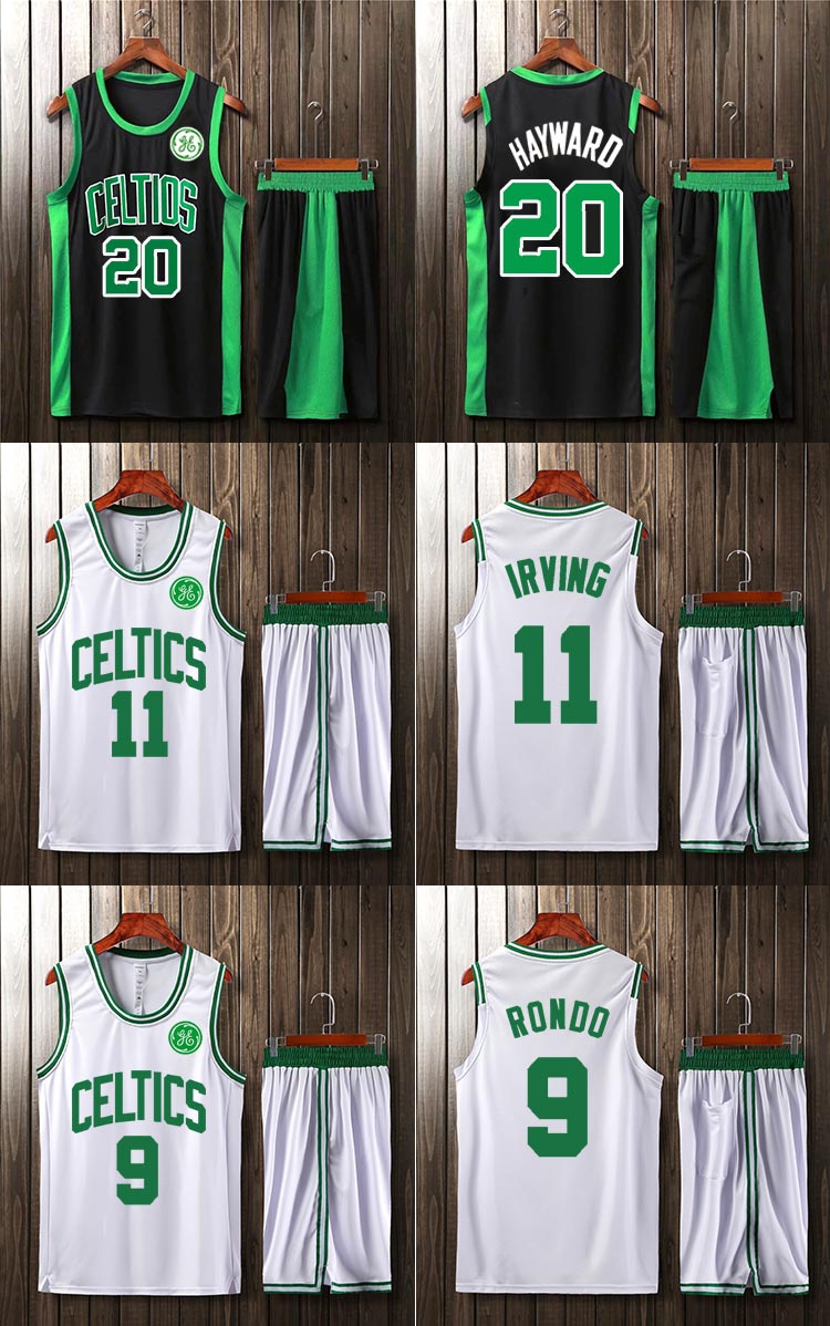NBA Celtics Irving 11th Jersey Rocket Warriors Lakers Đội bóng rổ trẻ em Bộ đồ tùy chỉnh bóng rổ giá rẻ