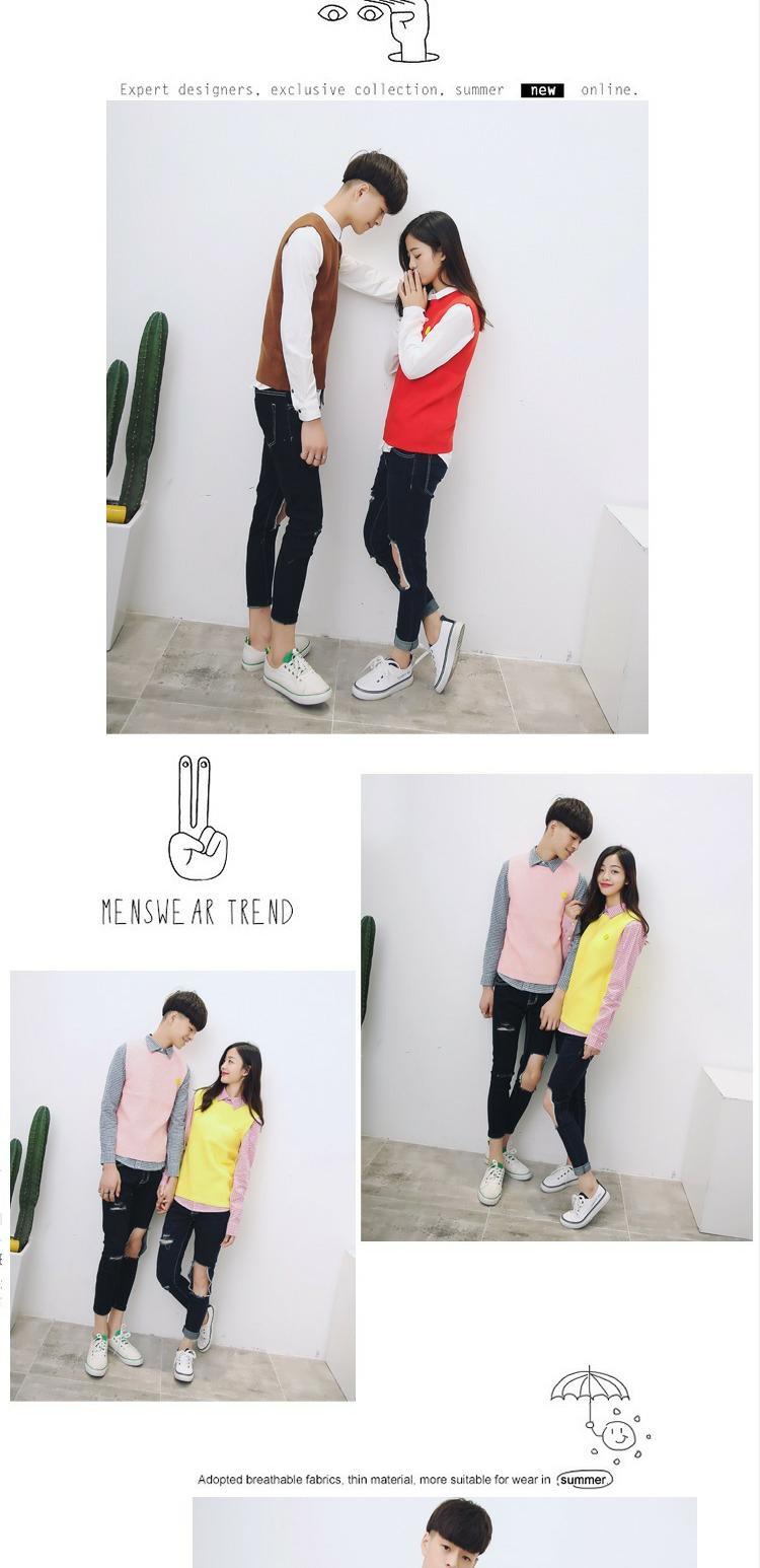 Vest nam xã hội ulzzang gió đại học Phiên bản Hàn Quốc của áo len mùa đông vest không tay áo len nam áo khoác cardigan học sinh