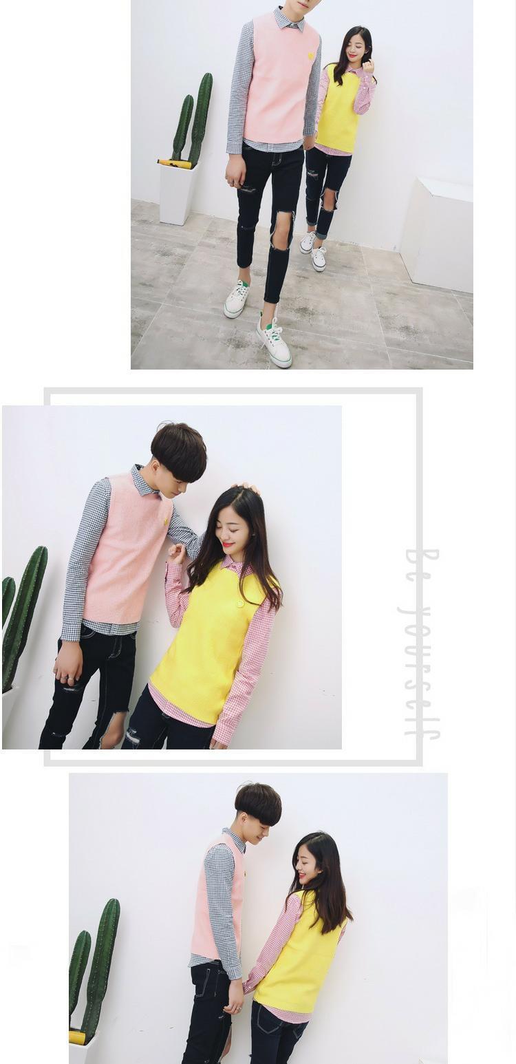 Vest nam xã hội ulzzang gió đại học Phiên bản Hàn Quốc của áo len mùa đông vest không tay áo len nam áo khoác cardigan học sinh