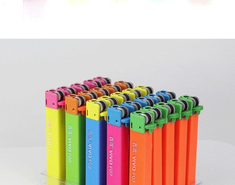 Decker chính hãng siêu mỏng xách tay cổ điển đá lửa ròng rọc dùng một lần bật lửa câm nhẹ hơn đầy màu sắc - Bật lửa thế giới bật lửa