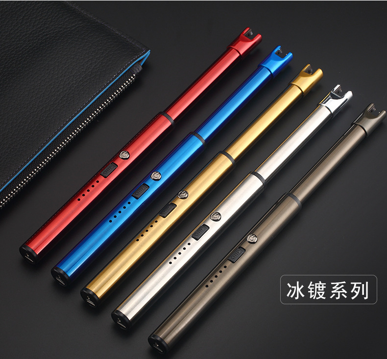 Xung hồ quang USB sạc nhẹ khóa an toàn khóa bếp đánh lửa dính thuốc lá bật lửa nhẹ thế giới bật lửa