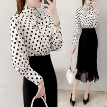 Spring clothing 2022 suit small balsamic wind fashion temperament Name Yuanyo Point shirt matching dresses Two sets of foreign air medium length