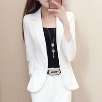Spring clothing white small suit jacket woman 2022 new Korean version fashion temperament Body Casual Chlc West Suit Jacket