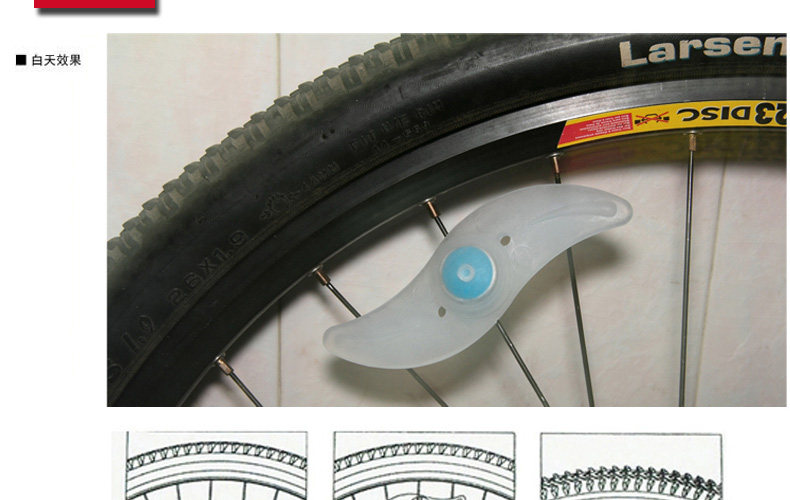 Lumière vélo INBIKE - feux de Valve - Ref 2399838 Image 8