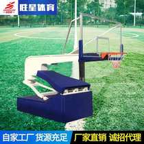 Origin of goods electric hydraulic basketball rack outdoor mobile basketball rack can be lifted hydraulic basketball rack can be customized