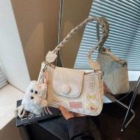 Qingxue Белый пояс белый собака кулон