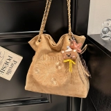 艾米兔 Универсальная вместительная и большая ретро сумка на одно плечо