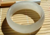 (Jade material is warm and moist) (Versatile) Qinghai Jade (Bisongou material---White Jade)----Bracelet---AA5#