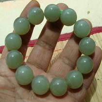(Versatile and exquisite) (Jade material is gentle and fine in workmanship) Qinghai Jade (green and white jade) - Bracelet 13 pieces - 4#