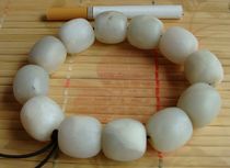 (Please be careful when handling the product) (Polished and polished) Qinghai white jade string stiff material) --- Bracelet ---8#