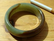 (Big bonus---Weimeis pretty Qinghai sugar-packed green material) Qinghai Jade-----Bracelet-----34#