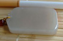 (Jade material is warm and moist) (Versatile) Qinghai Jade (Yiniugou old material-light sugar jade)--Pingan brand--69#