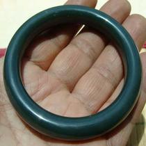 (Versatile) (Jade material is gentle and delicate in workmanship) Qinghai Jade (Second Grade Sapphire) --- Bracelet -- 19#