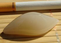 (Jade material is warm and moist) (Versatile) Qinghai Jade (lotus root pink--Yiniugou old material)---Pendant--22#