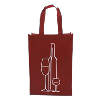 Unwoven cloth Tibag set as a guest-made shopping bag red wine gift bag booked for advertising non-woven bags Inprint LOGO