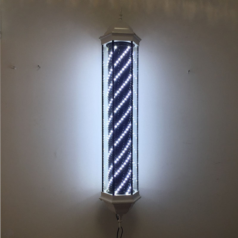 Beauty Hair Turn Light Led Super Bright Rotating Outdoor Waterproof Hair Salon Sign Light New Glass Hanging Wall Barber Shop Light Box