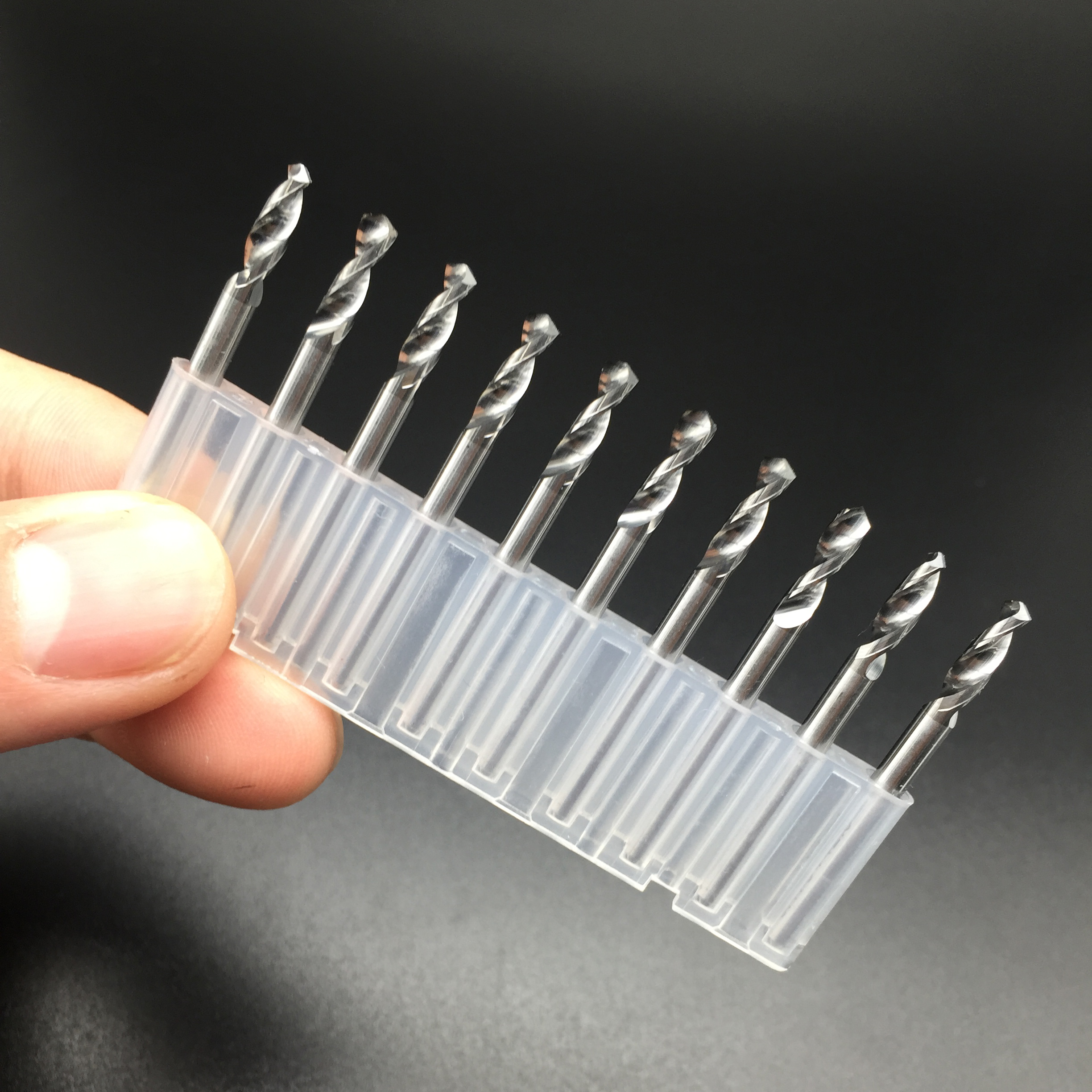 Imported PCB drill bit alloy tungsten steel carving drill bit CNC machining center fixed shank drill precision drilling CNC tool