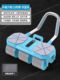 Abdominal Wheel Automatic Rebound 12 Elbow Support Six-Wheel Abdominal Muscle Training Wheel Fitness Equipment Abdominal Curling Portable Boarding Travel
