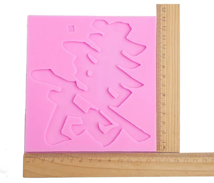 Trung Quốc Chúc mừng Fat Choi Khuôn bánh Fondant silicone, Khuôn sô cô la, Khuôn đất sét siêu nhẹ - Tự làm khuôn nướng